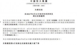 恒大集团最新爆料